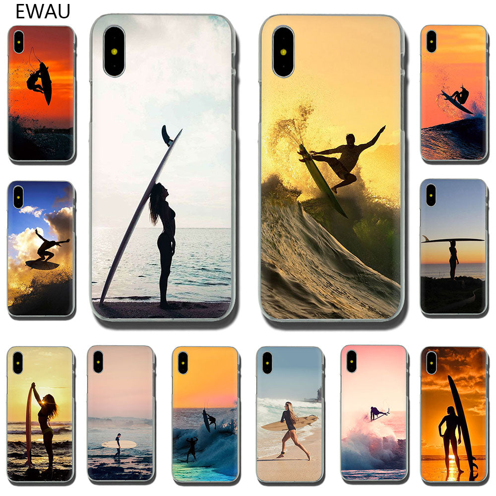Summer Surfing Hard Cover Case For iPhone X and iPhone 11 and more!