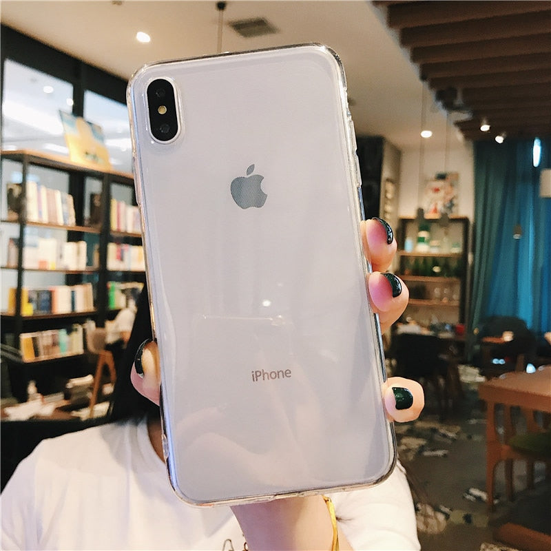 Clear Solid Candy Color Cover Case For iPhone X and iPhone 11 and more!