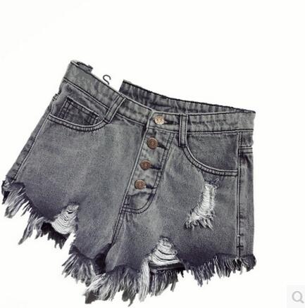 Denim women's high waisted festival jean shorts