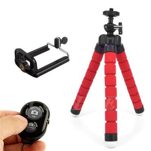 Flexible Mini Tripod With Bluetooth Remote For Phone.  Great for TikTok