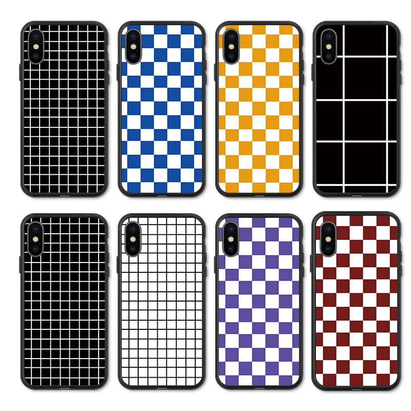 Plaid Checkerboard Grid Phone Cover Case For iPhone X and iPhone 11 and more!