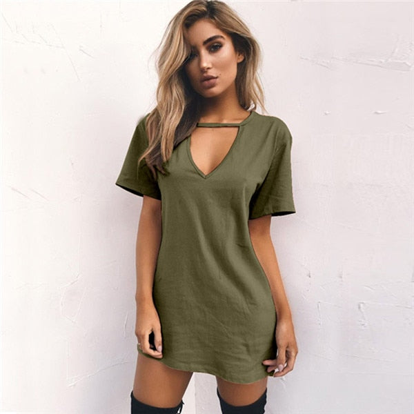 choker t shirt dress Ladies Clothing And Shoe Wholesaler Stylewise Direct UK Choker Neck Rock n Roll Printed Longline T Shirt Dress